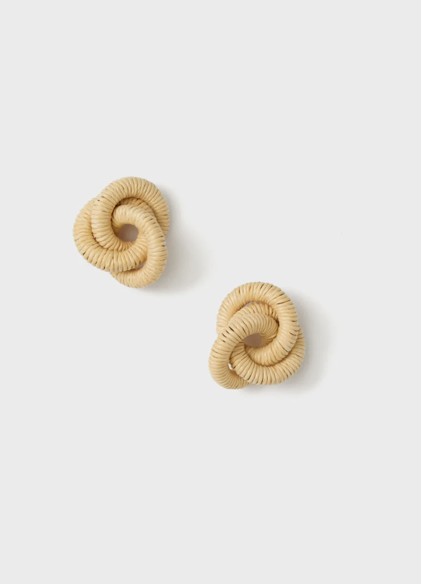 Tuckernuck raffia earrings