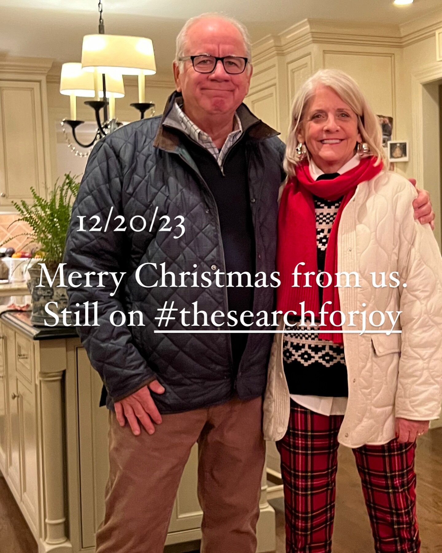 Well, it&rsquo;s here. No getting away from it. So we&rsquo;re here too. Merry Christmas. 🎄 Hoping 2024 will be a return to some semblance of calm for us. #thesearchforjoy #hanginginthere #whatayear