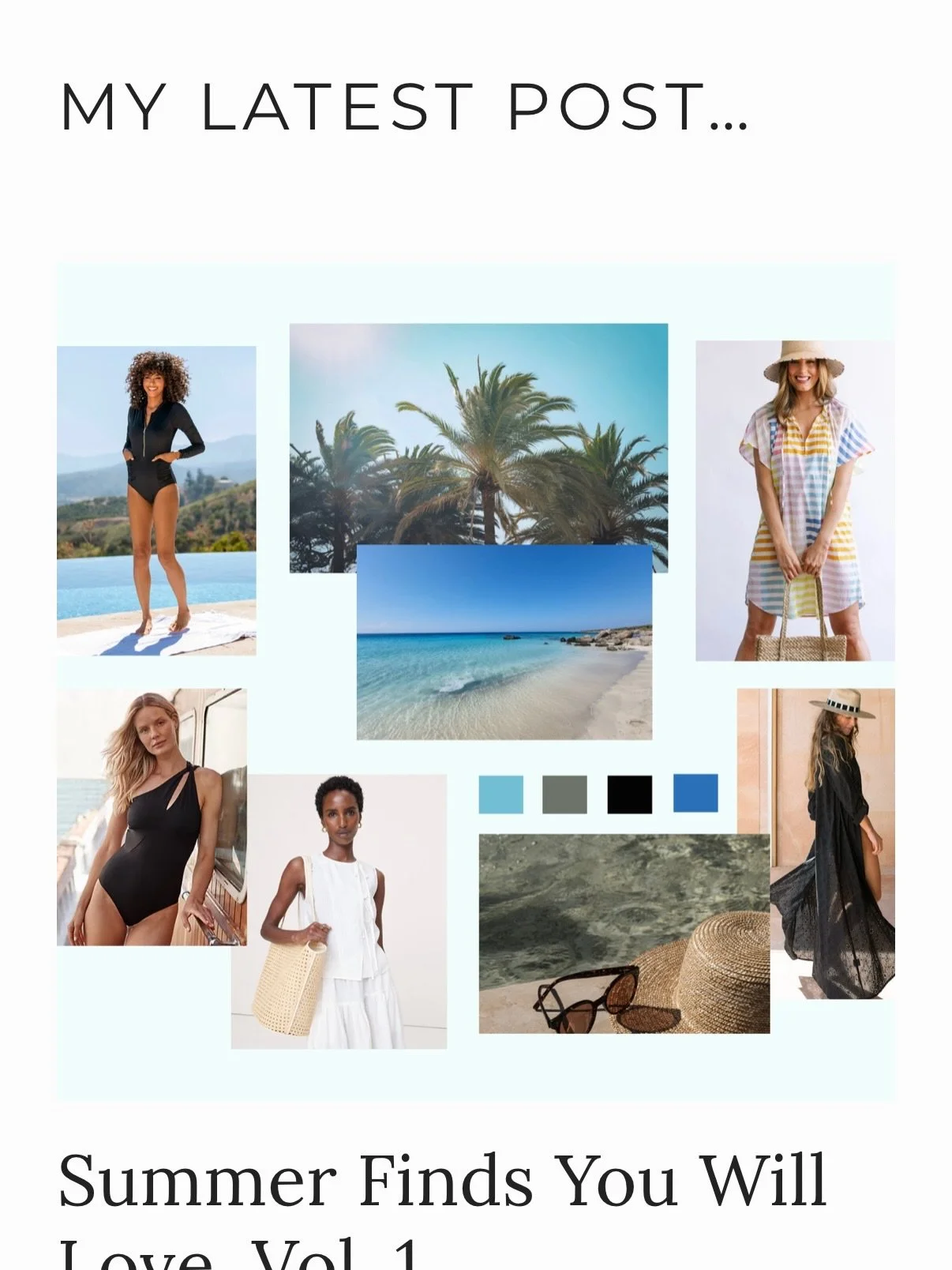 The blog is back up! Check it out. First up? Summer style! ☀️😎