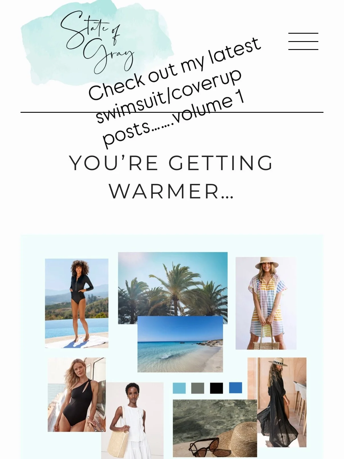 Latest swimsuit/coverup post on the blog! www.thestateofgray.com