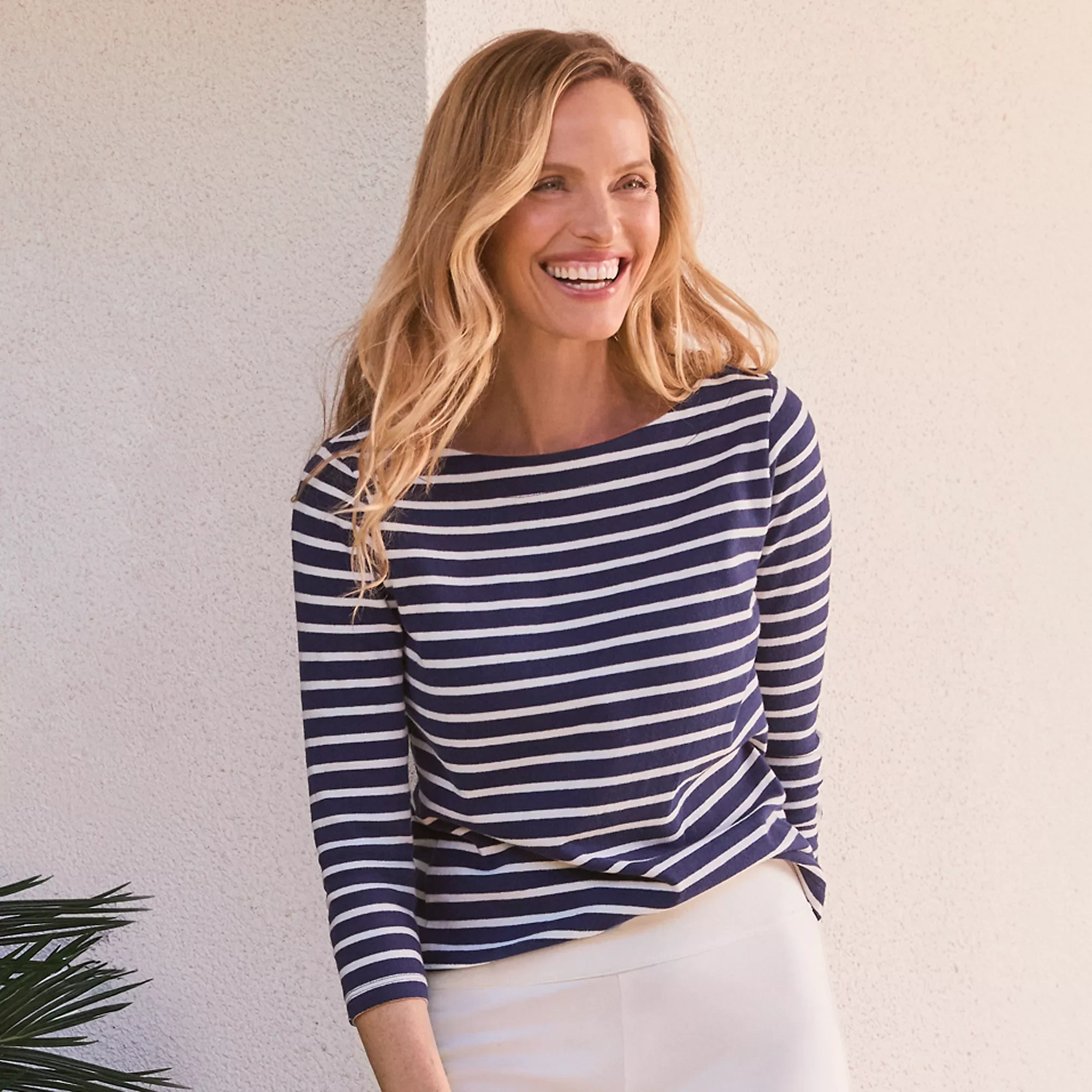 Lands End classic striped Breton top