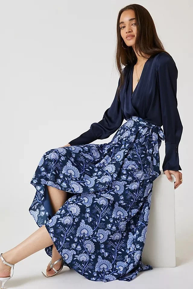 Anthropologie Hutch Wrap Skirt