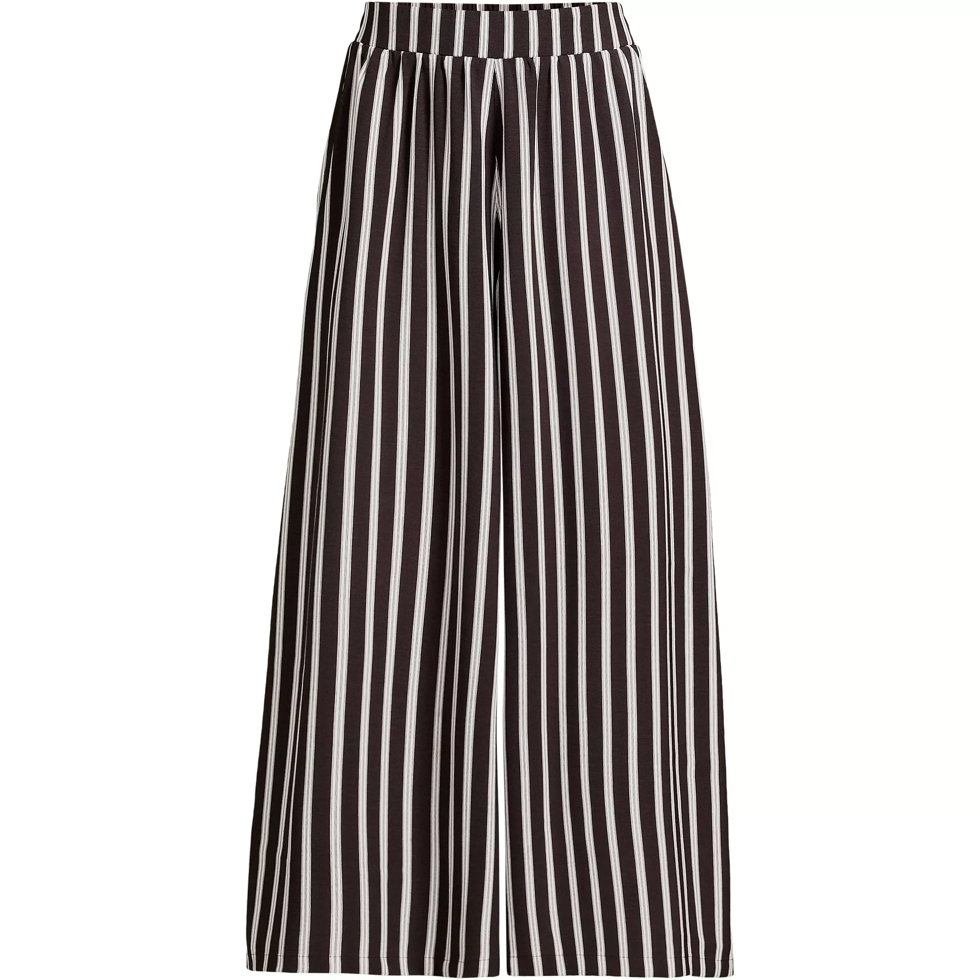 Land's End Striped palazzo crop pant
