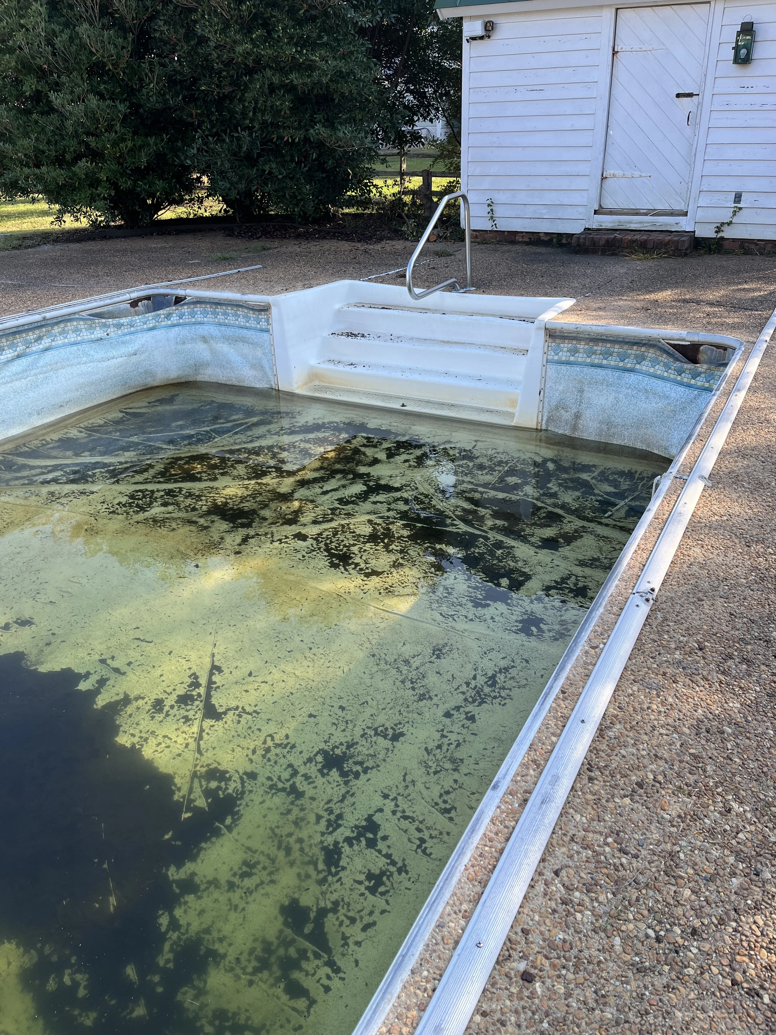 Old pool at river house