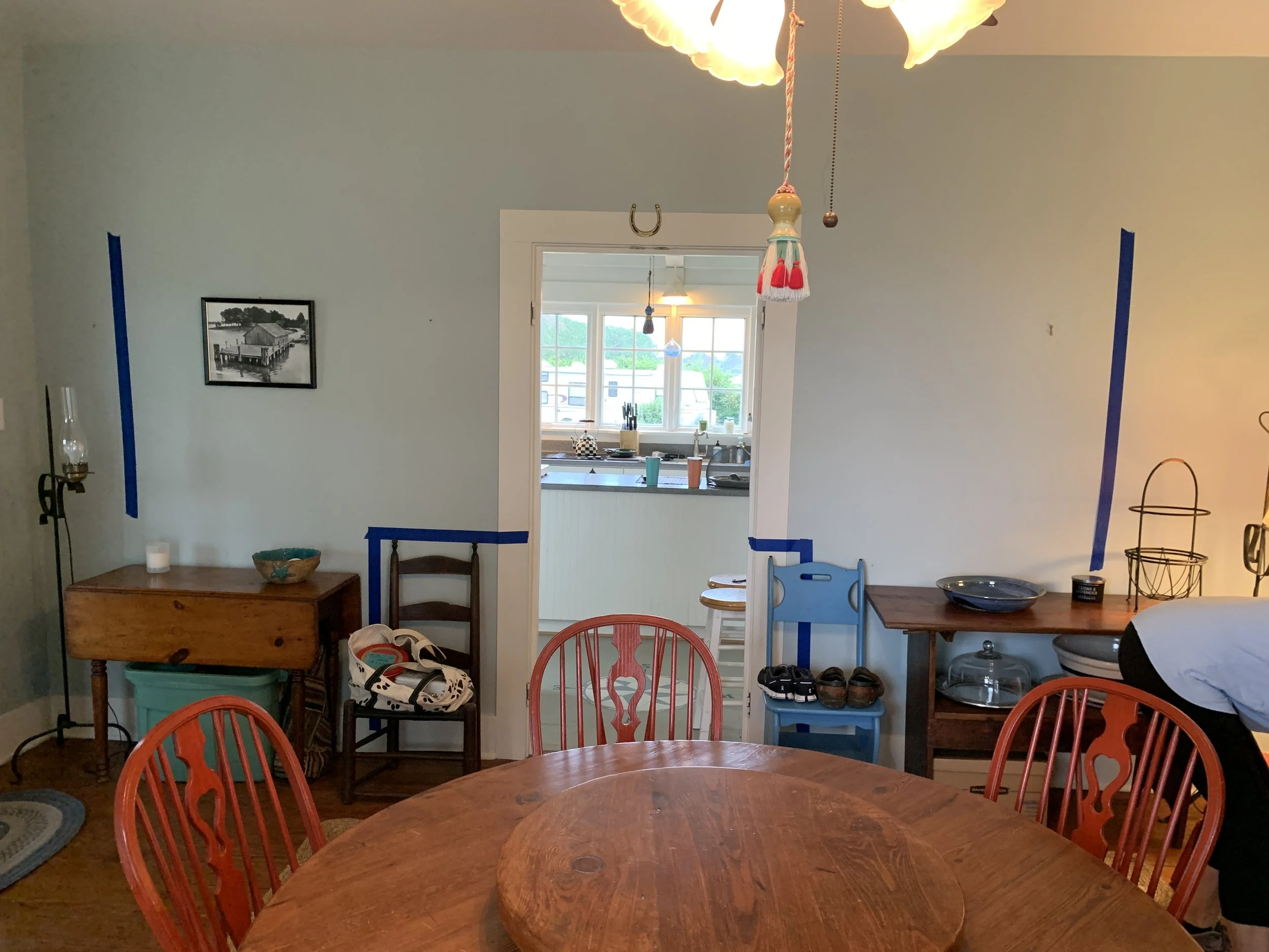 Before shot of the river house kitchen