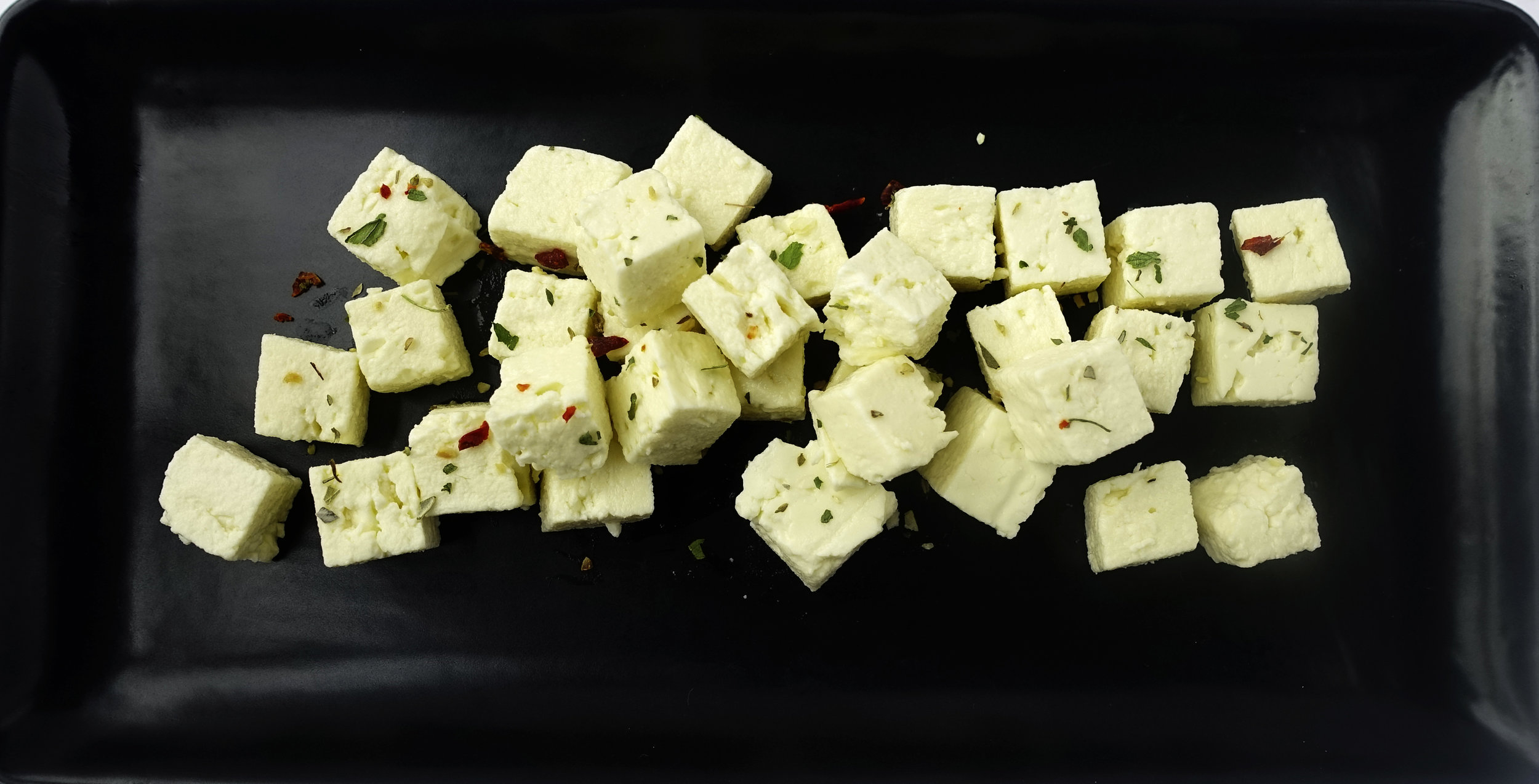 Marinated Feta Cheese Cubes