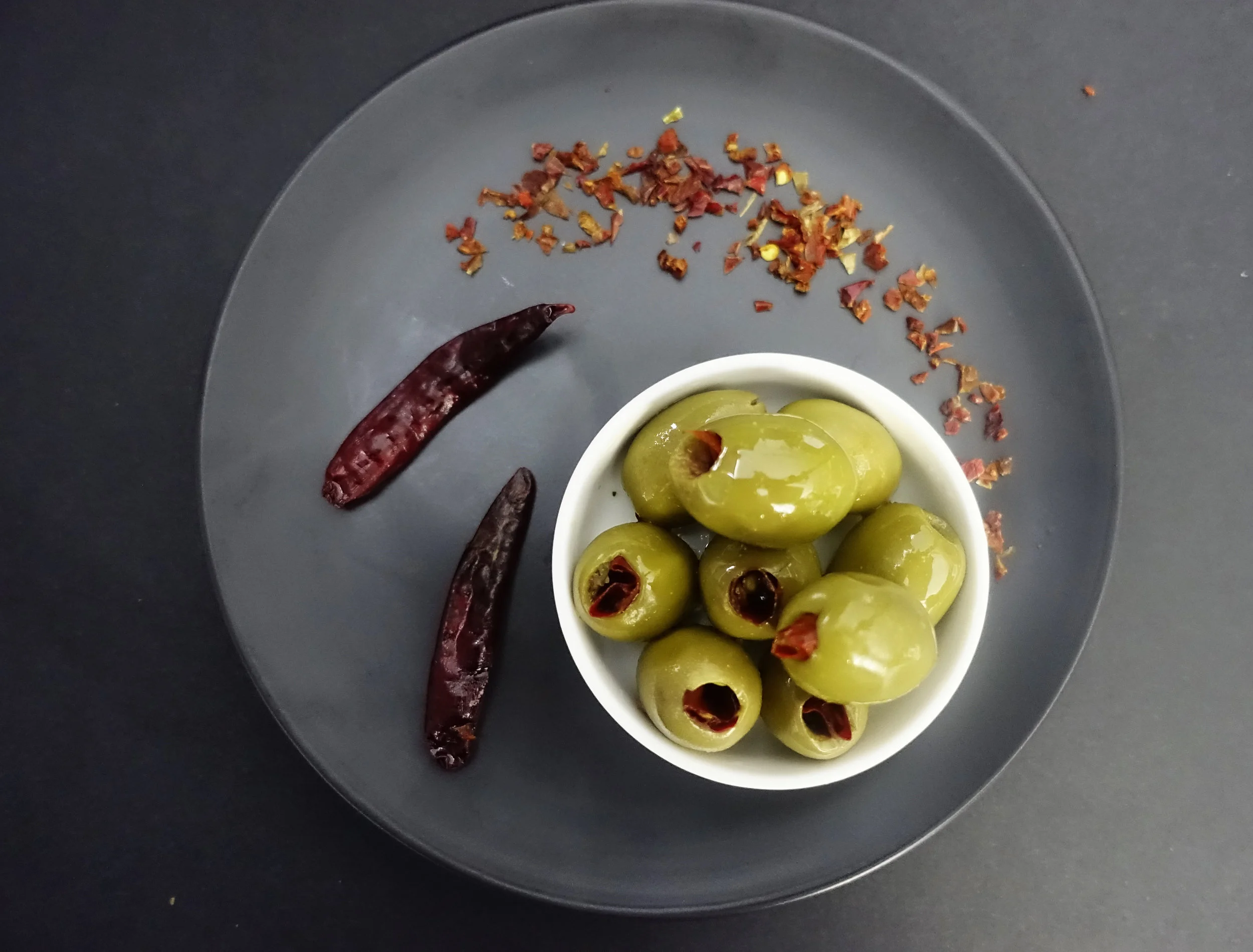 Green Olives Filled with Hot Chilli