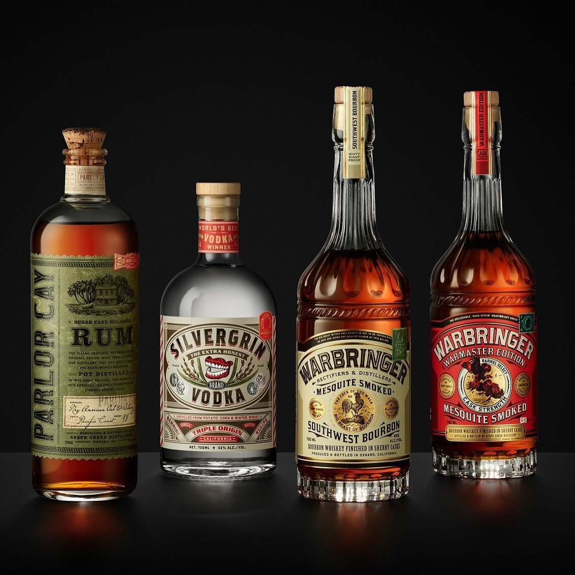 At Sespe Creek Distillery, we pay homage to Americana heritage. Each brand is a passageway to places and moments in time that we revere. The liquor inside each bottle showcases our obsession with The Craft, and our belief that going the extra mile re