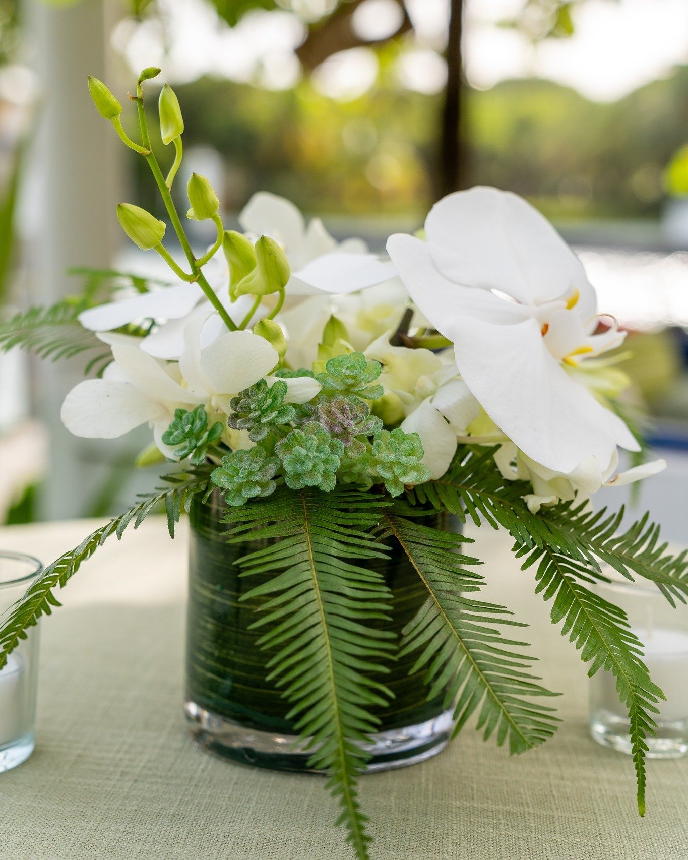 Continuing our tropical symphony... 🌿🌴✨ with a touch of floral elegance as a blend of white orchids and palm leaves capture the essence of understated island beauty. 

Stay tuned as we weave more elements of this tropical dream into reality.
.
.
.
