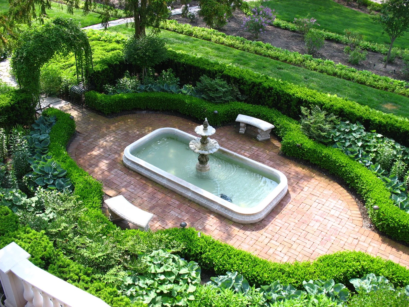 Spanish Garden Design Grosse Pointe Farms Michigan
