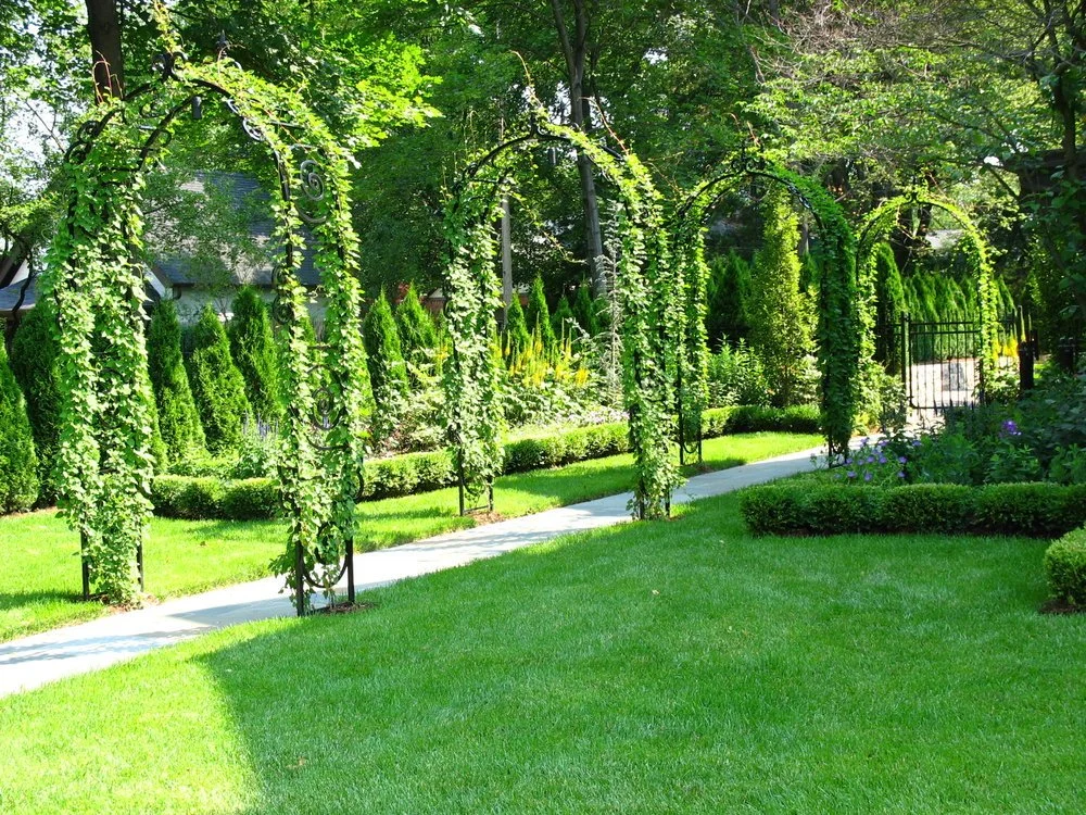 Tudor Revival Garden Design in Grosse Pointe Park Michigan