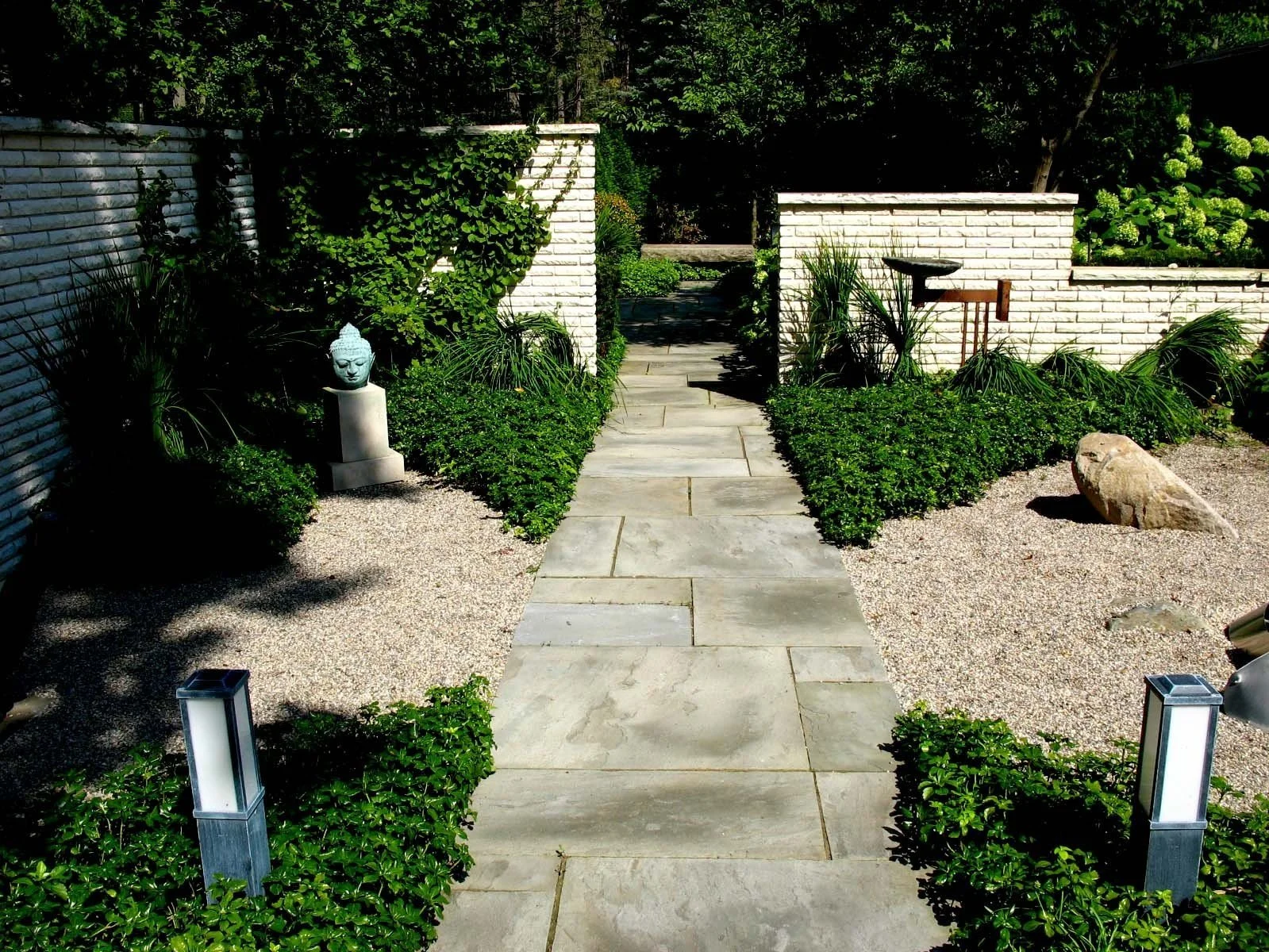 Japanese Modern Garden Design in Bloomfield Township Michigan