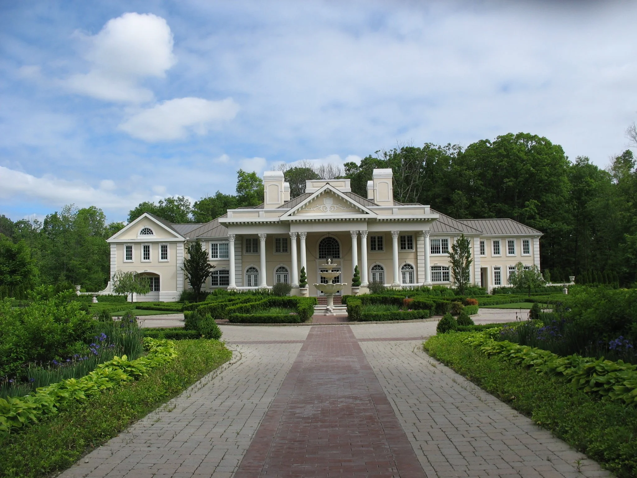 Greek Revival Garden Design in Ann Arbor Michigan
