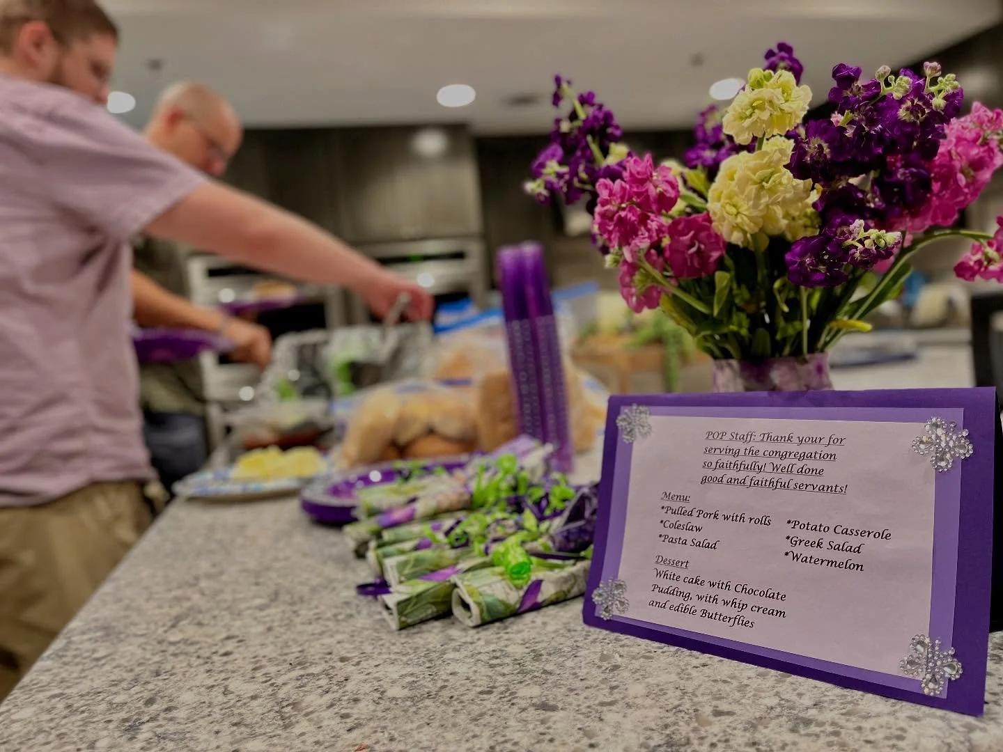 🌟 Gratitude Spotlight: What can we say about Dan and Kathy Vanderwall? God&rsquo;s love shines through these two brightly through care packages our pastors and care team bring to visits, impromptu treats for our staff meetings, and a lunch complete 