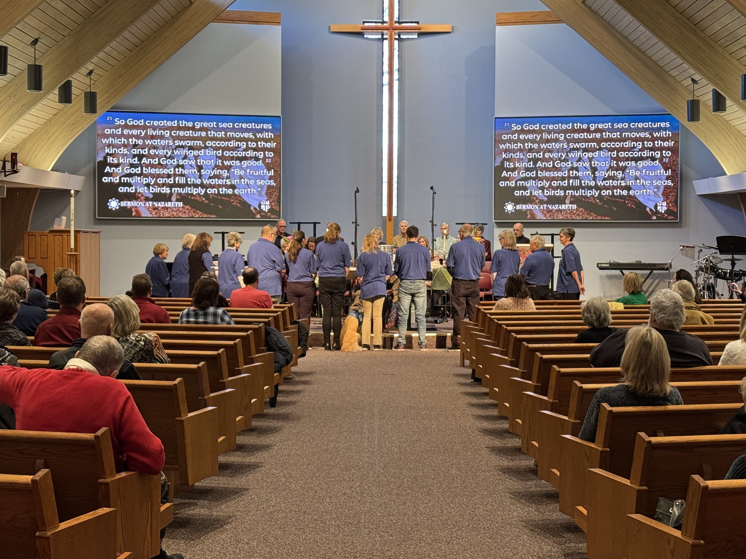 Our prayers to further share Christ's peace and comfort with our community were answered as we installed Shadrach K-9 Comfort Dog on January 19, 2025.