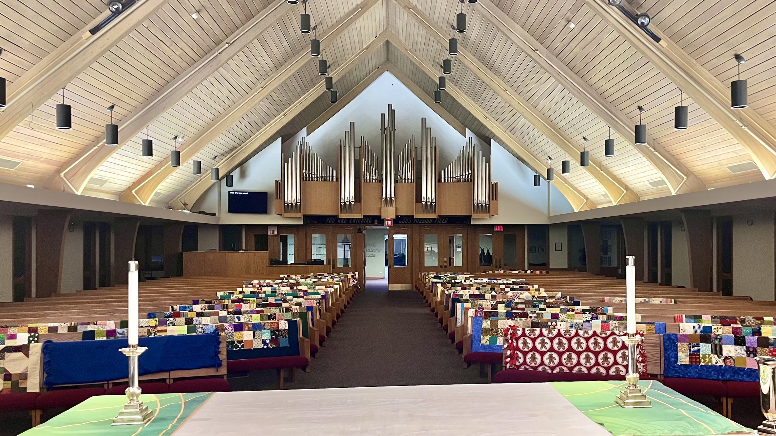 POP Quilters made nearly 50 quilts to bring comfort to those in North Carolina impacted by Hurricane Helene, sharing love and warmth with those rebuilding their lives.