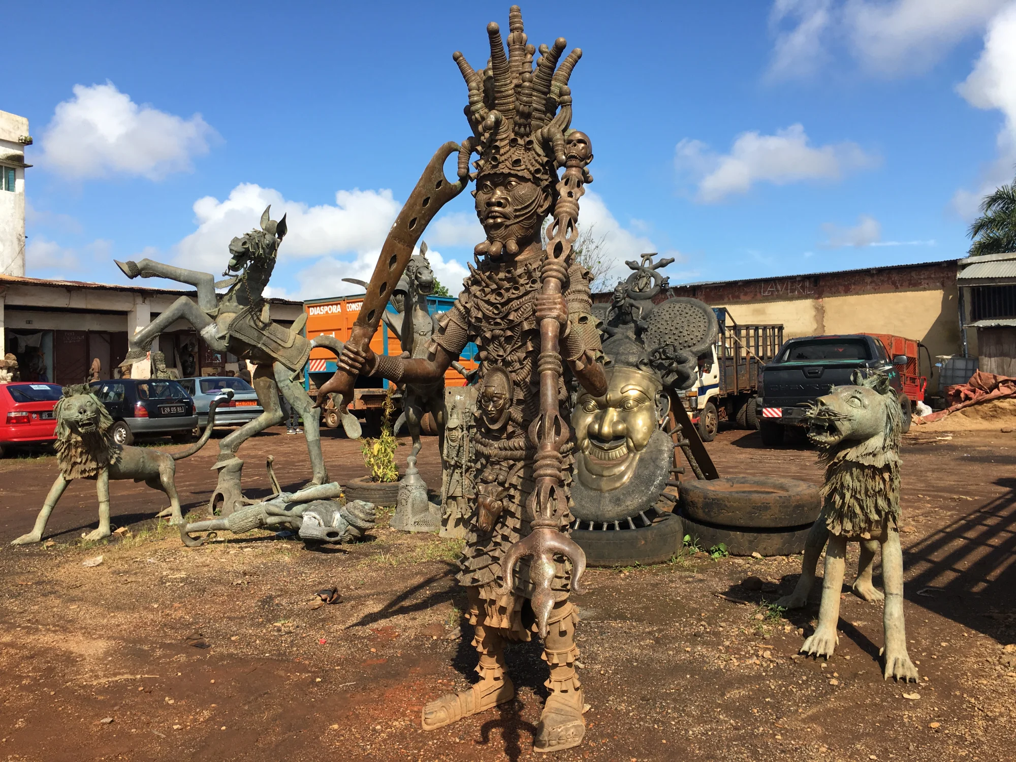 Brass casting in Foumban in the Cameroon grasslands