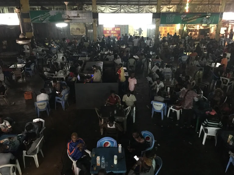 Worshipping at Fela’s Shrine club in Lagos