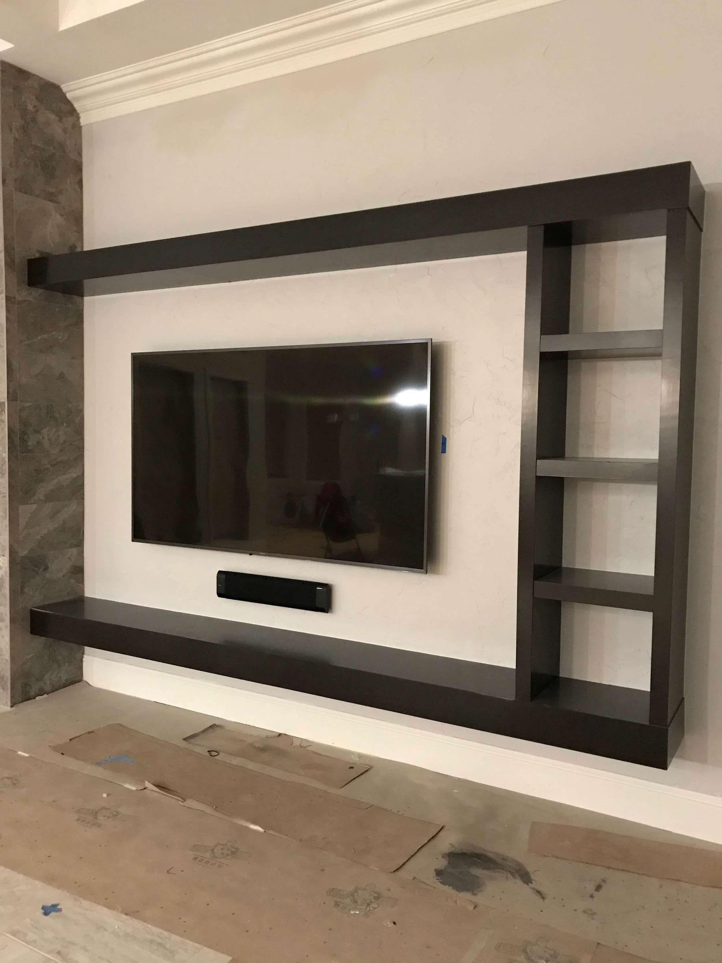 Floating Shelf Media Center - Fort Worth, Texas