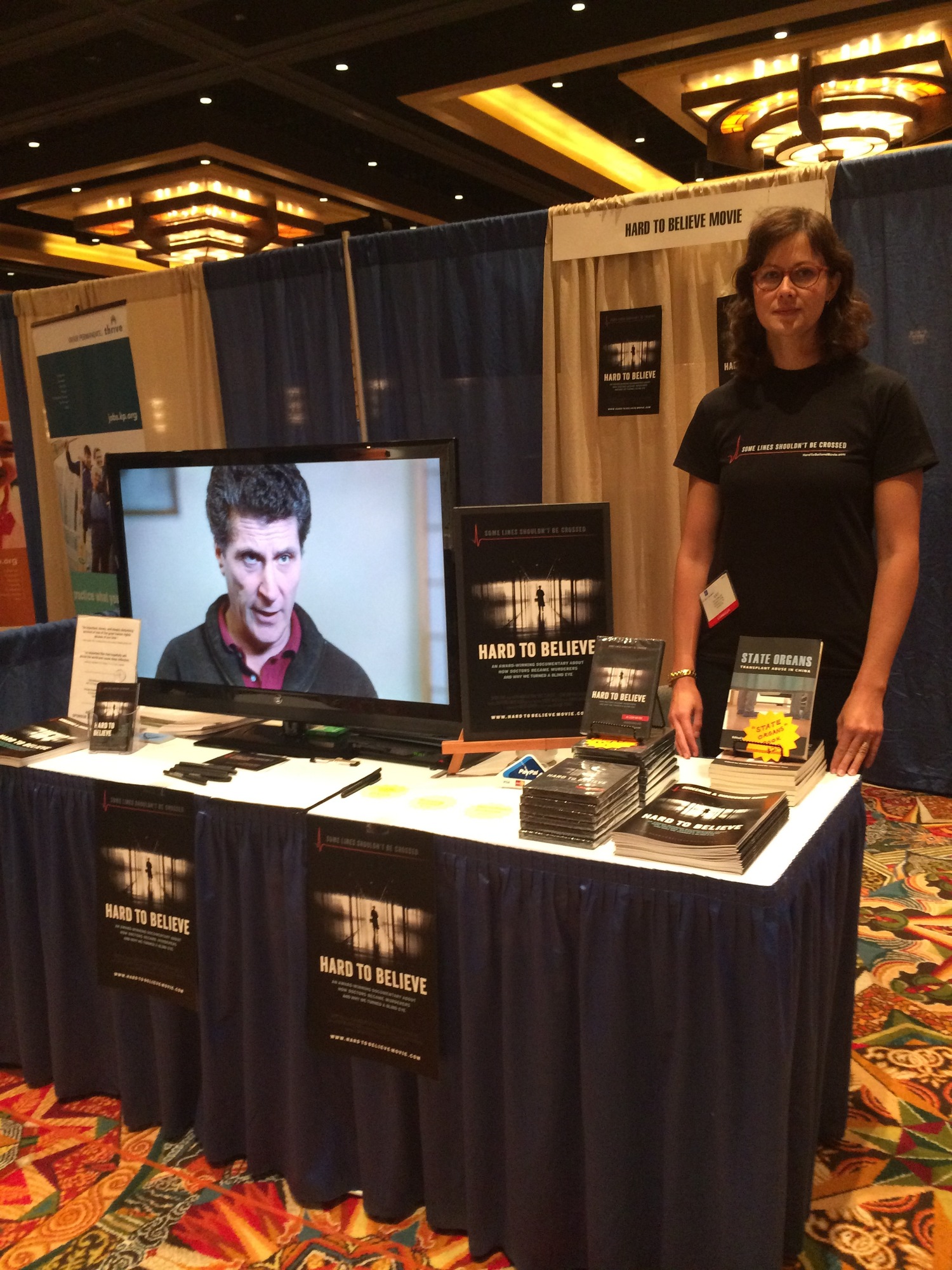 Swoop Films representative at the ASBH conference. (Image: Swoop Films)