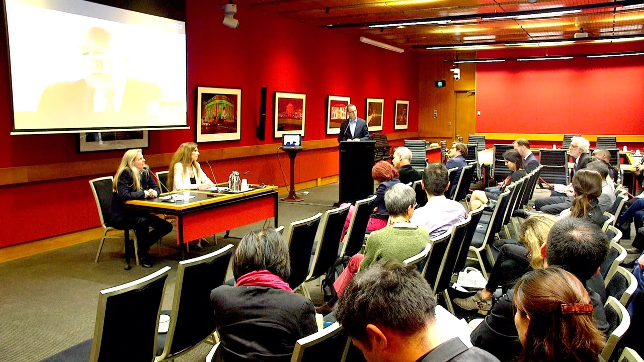 The screening of Hard To Believe at the NSW Parliament. (Image: Susie Hughes)