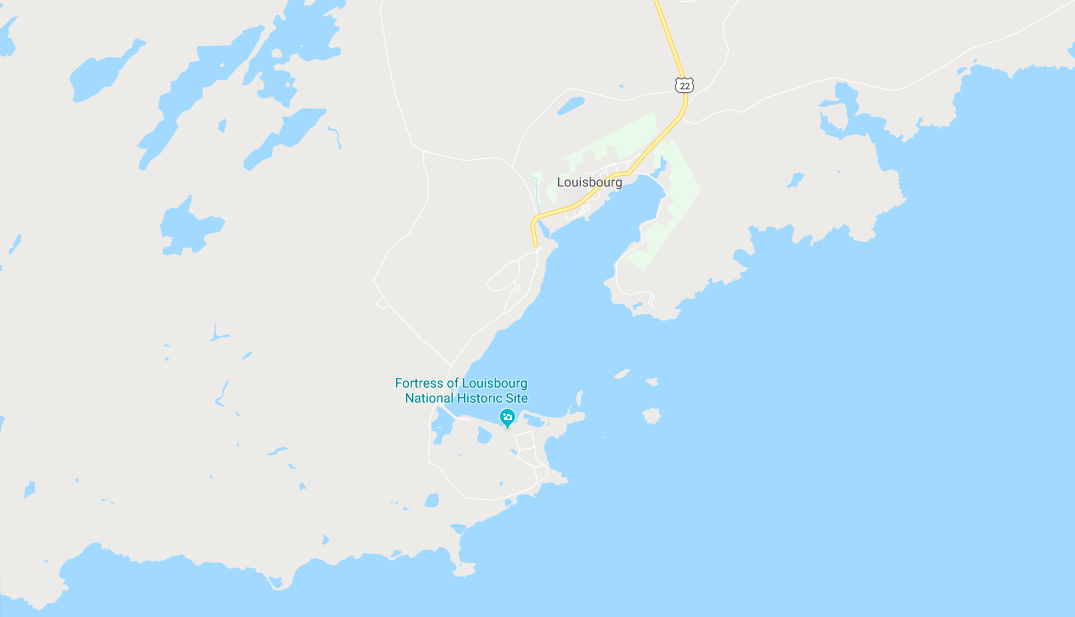 Follow the Louisbourg Highway (Trunk 22) south from Sydney to arrive in Louisbourg and then continue through the town to reach the Fortress of Louisbourg National Historic Site