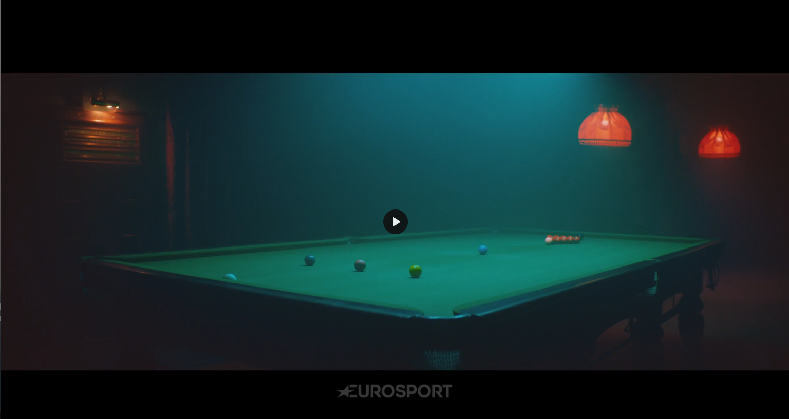 Eurosport - Home Of Snooker. Production House: Storm + Shelter, Cardiff