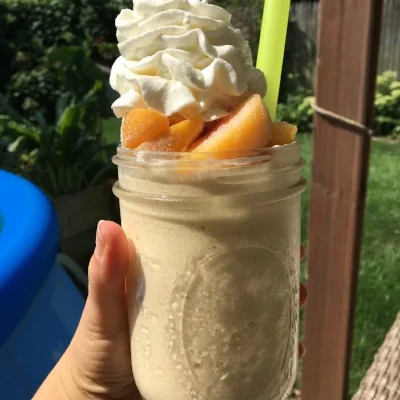 Peaches and Cream Milkshake