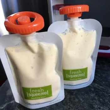 Peach Banana Yogurt Pouches