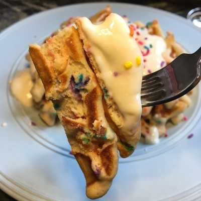 Funfetti Protein Waffles