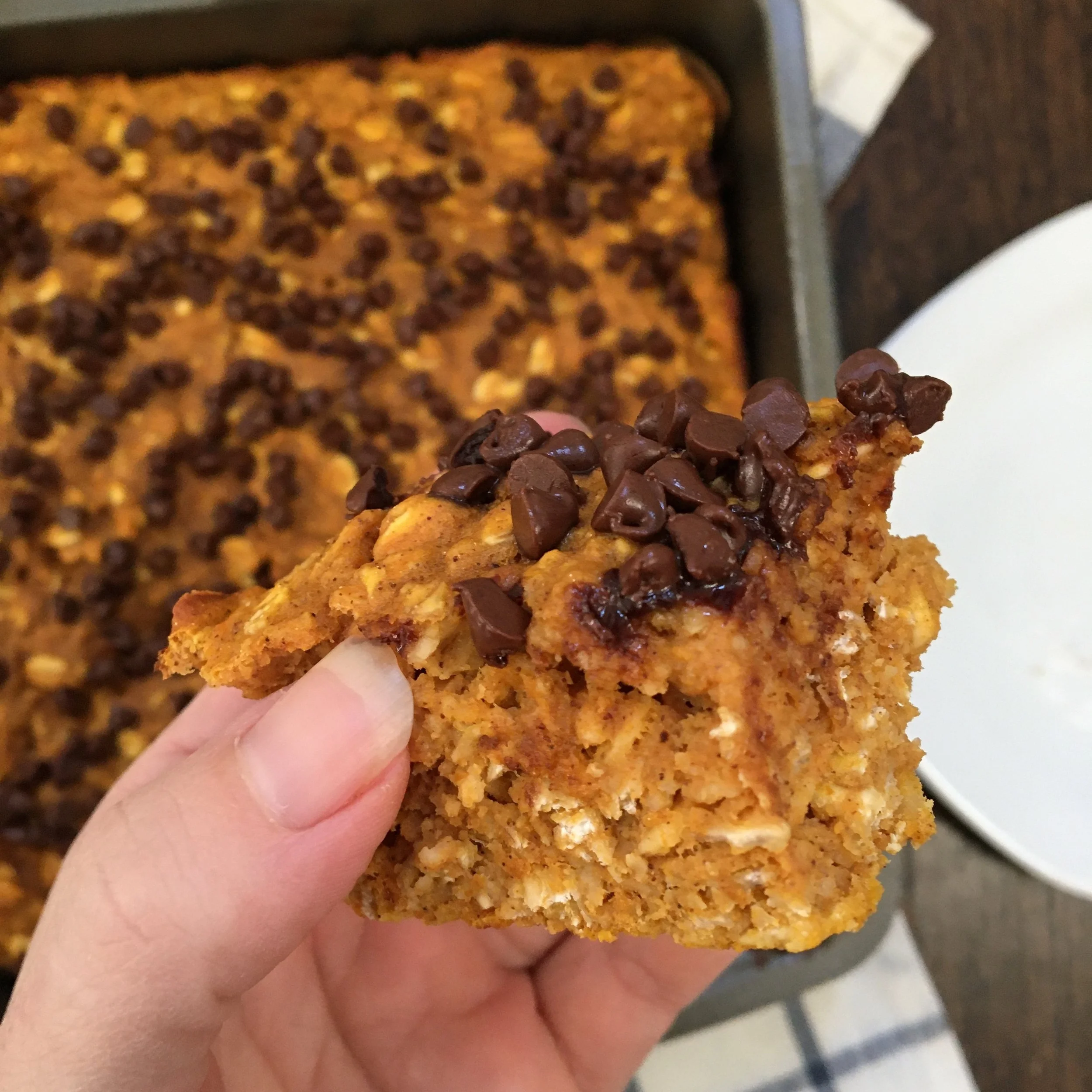 Pumpkin Pie Protein Breakfast Bake