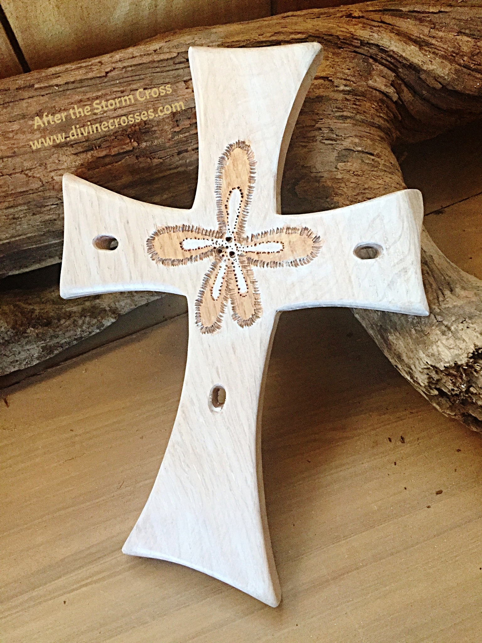 After the Storm Cross in Oak/Divine Crosses