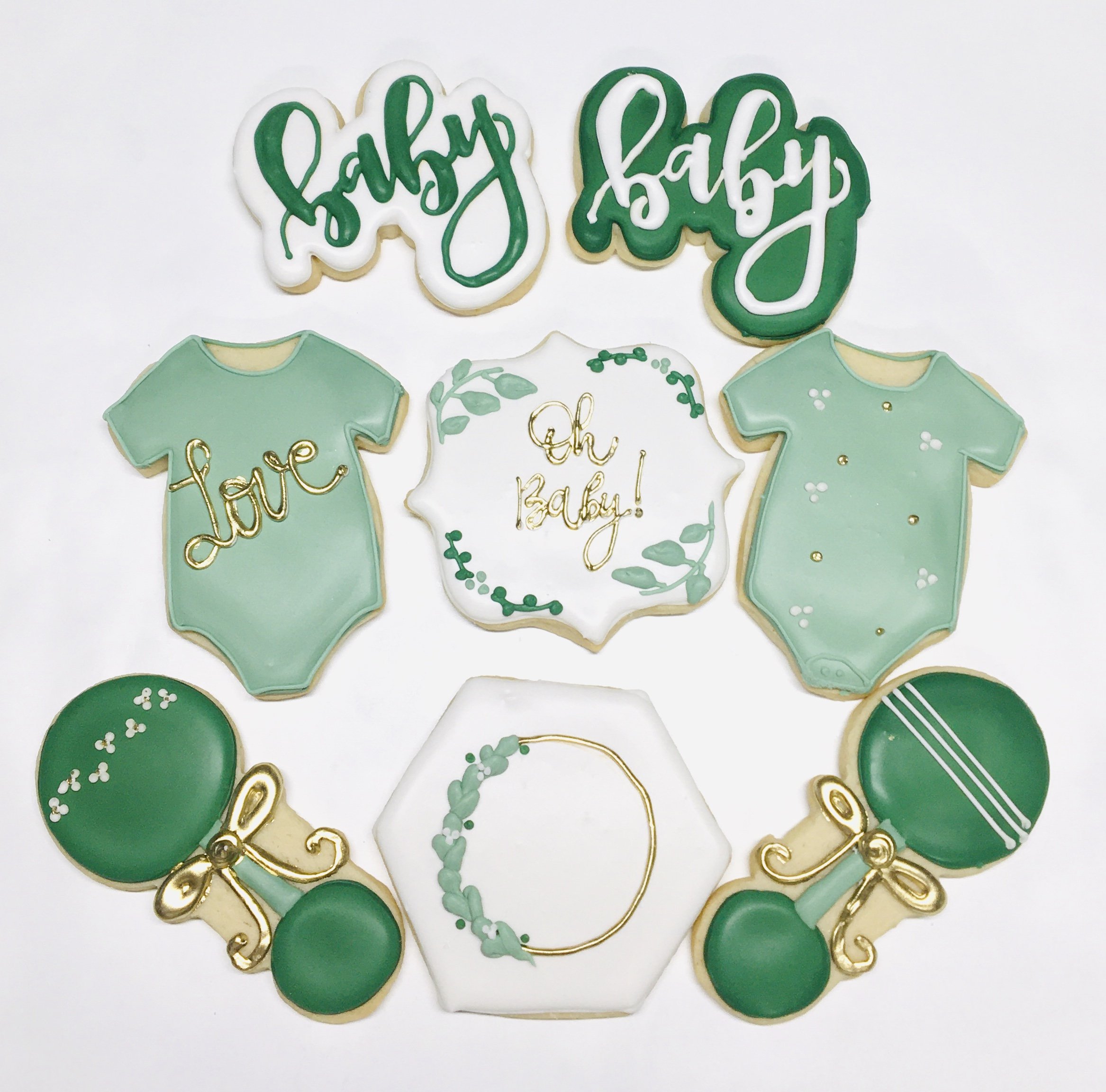green and white baby boy cookies.jpeg