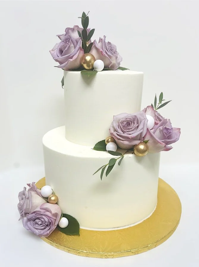 solid white with lavender roses.jpg