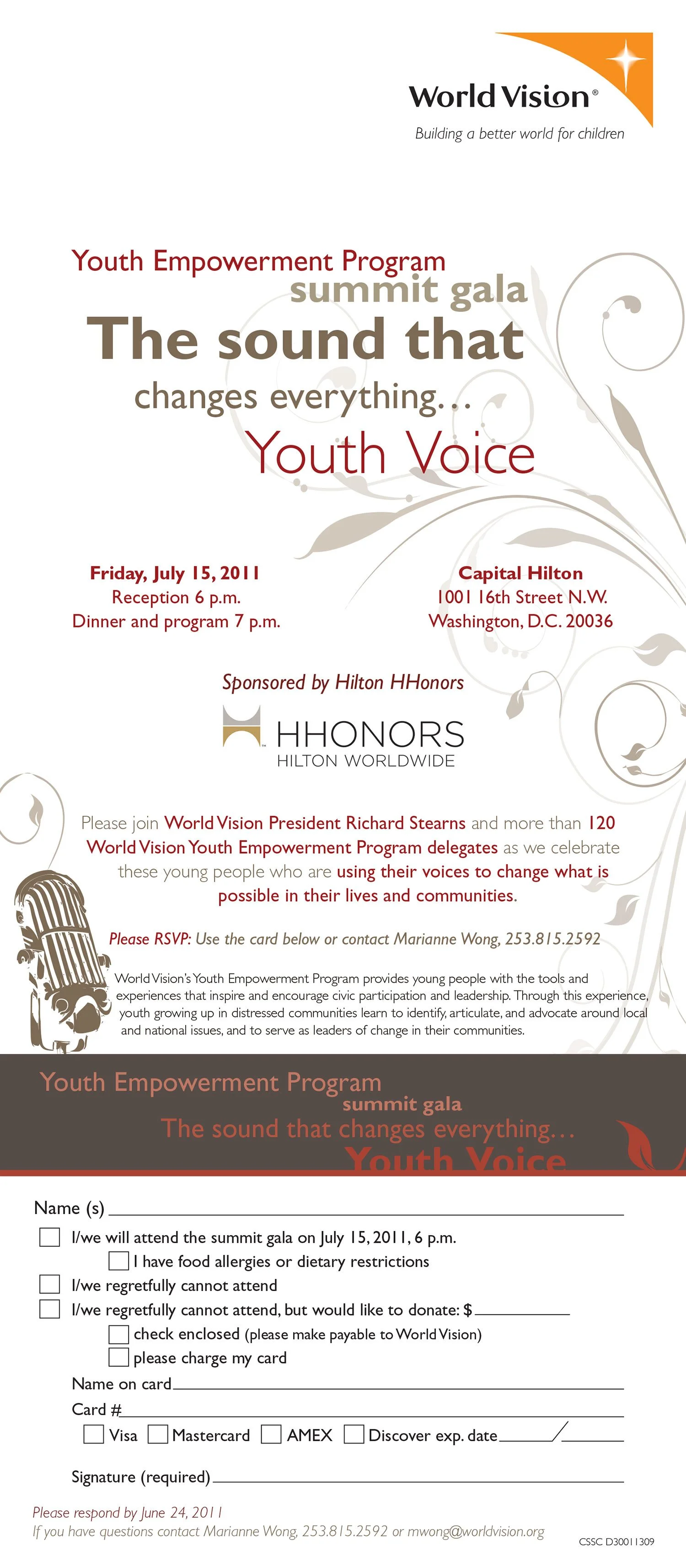 Inside of direct mail piece