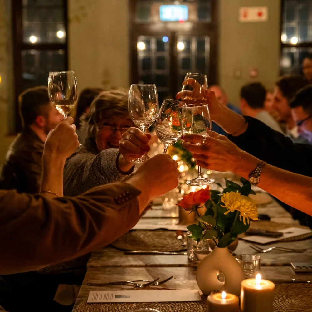 From velvety bites to terroir-driven pours, hearts were full and glasses never empty as we returned to the warmth and grandeur of Nederburg's Manor House.

A place where time slows, wine flows and every detail whispers elegance.

In the glow of golde