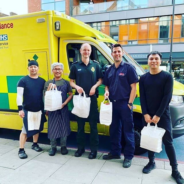 Every day we hear sirens and see ambulances heading to St George&rsquo;s Hospital and think of the paramedics who have been working tirelessly. Yesterday we donated a delicious takeaway for the paramedic crew to show our appreciation for the work the