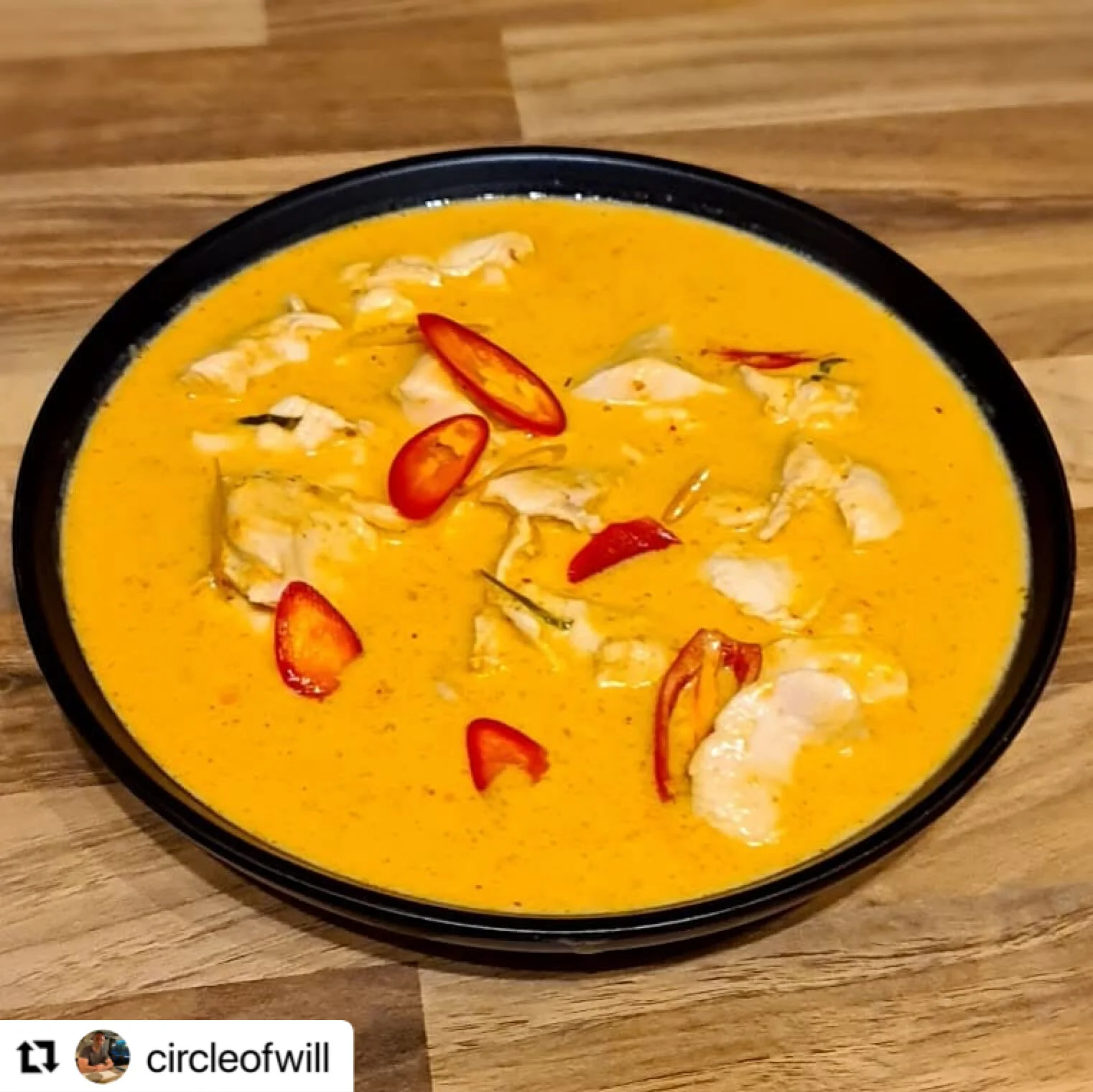 Authentic Thai meal in the sun