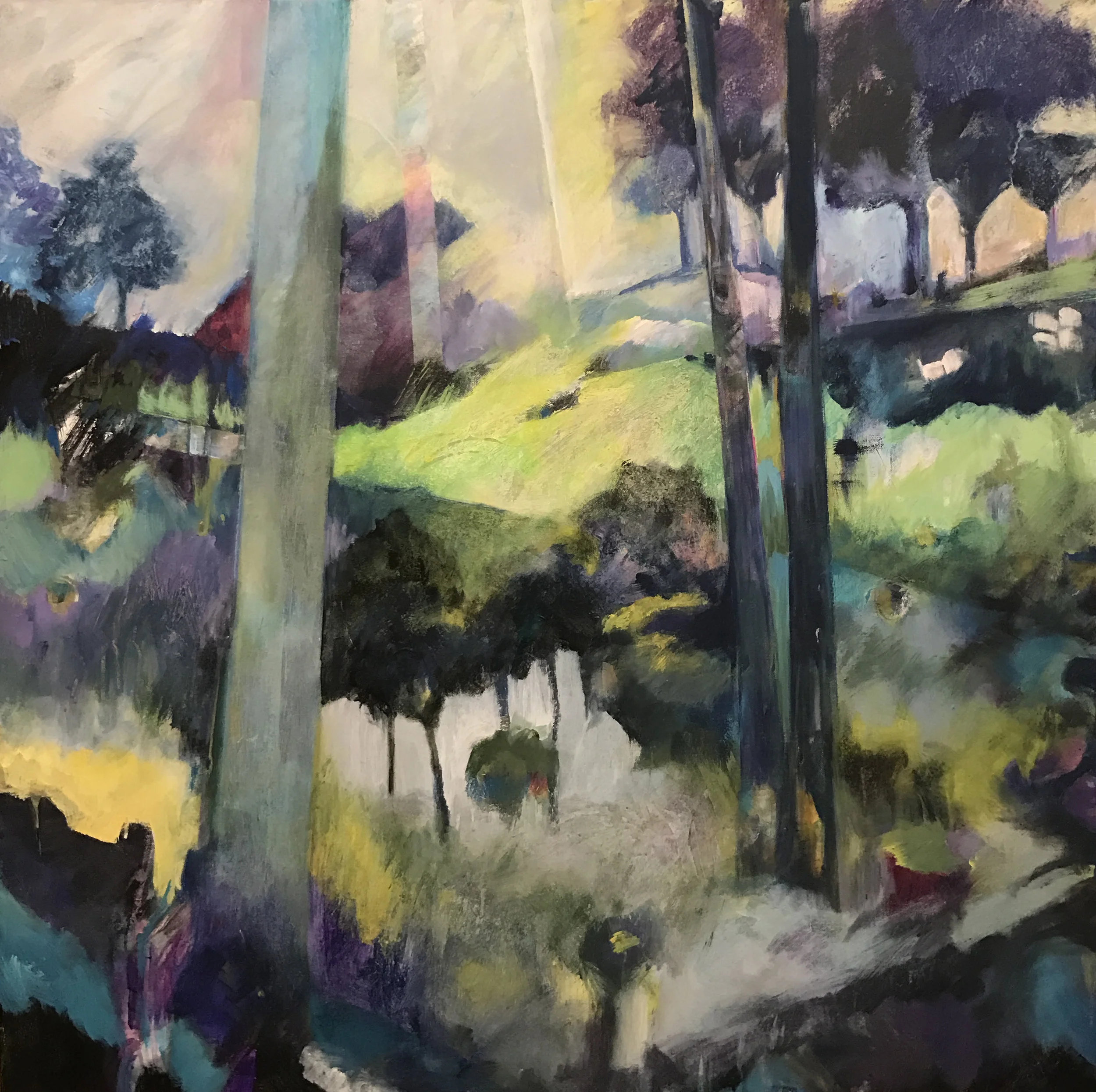 1. Acrylic/Collage 36x36