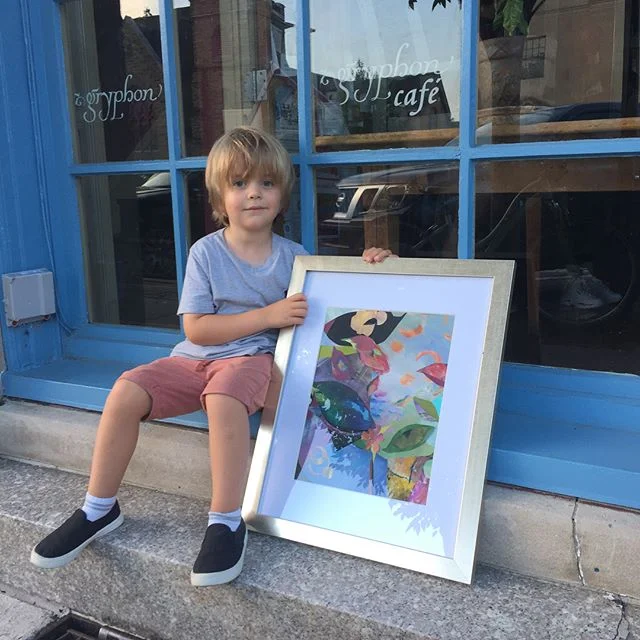 Getting ready for a show at Gryphon Cafe in Wayne. Up through August