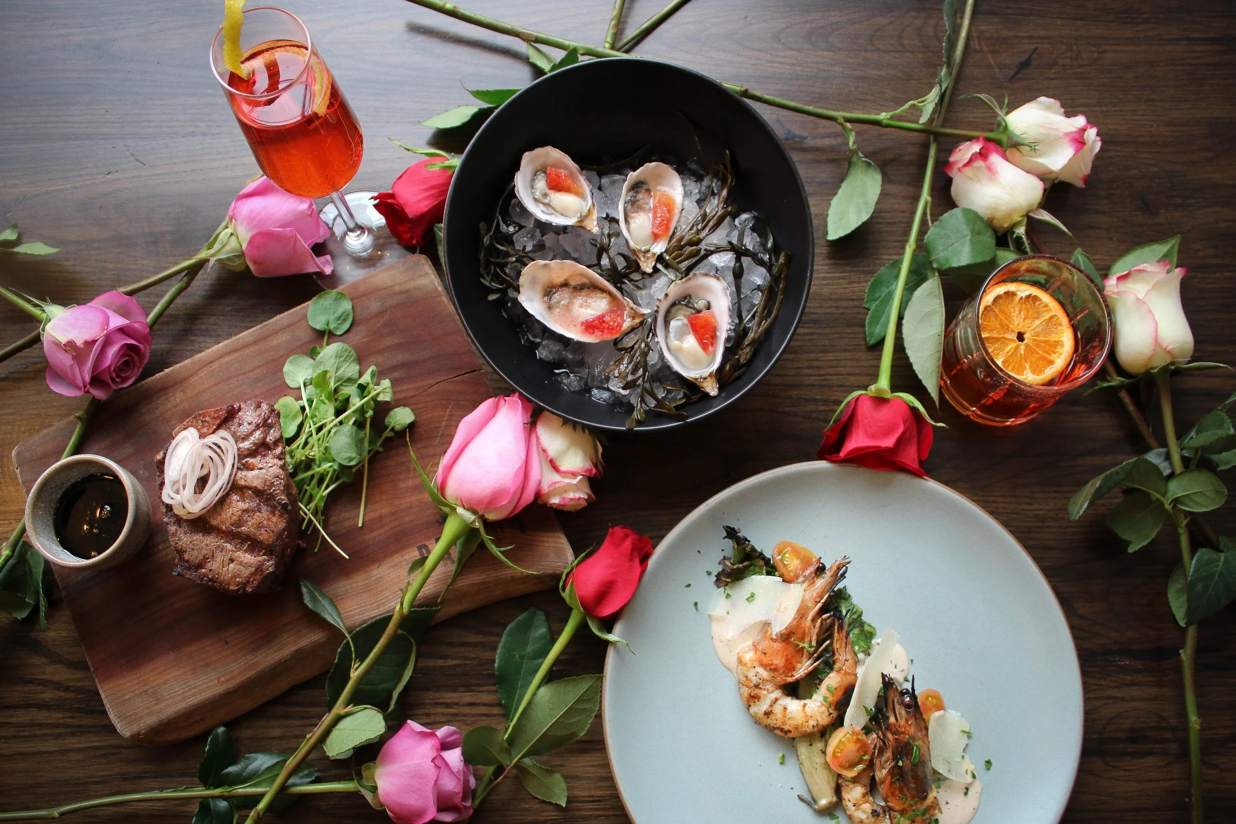Valentine's Day table scape