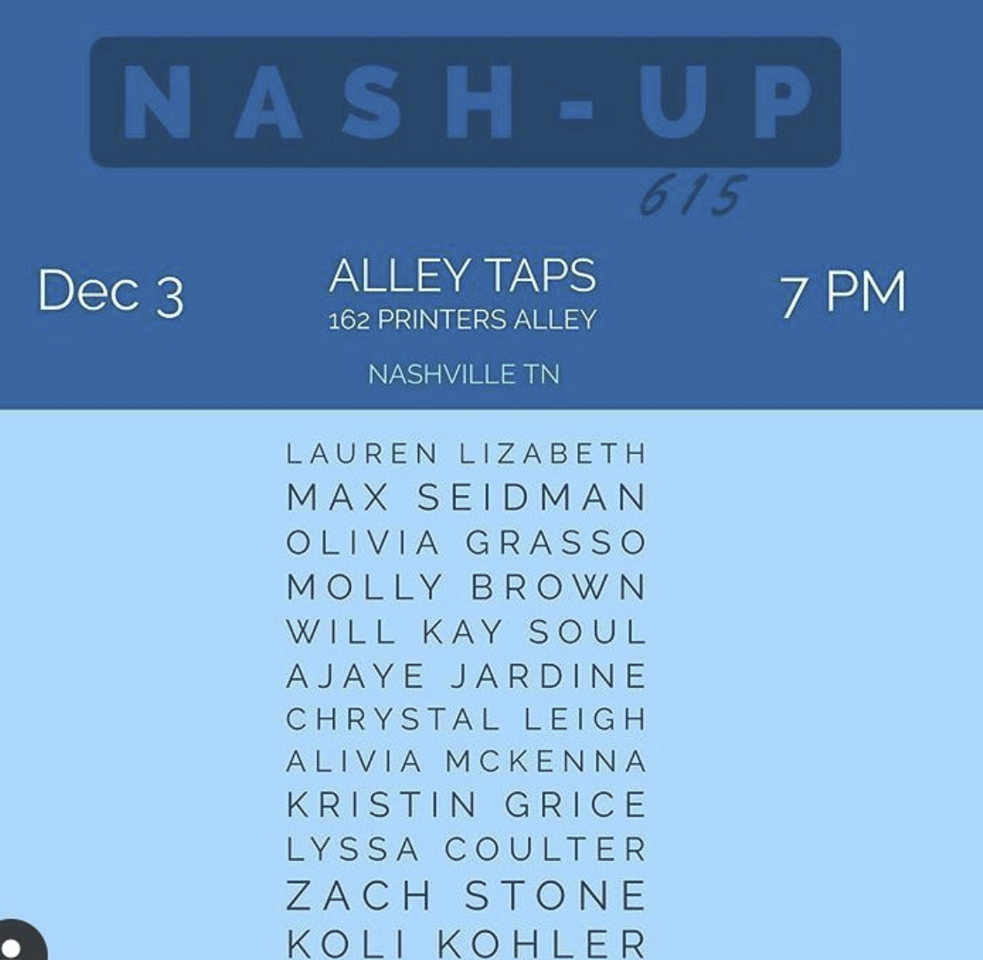 NASH-UP at Alley Taps