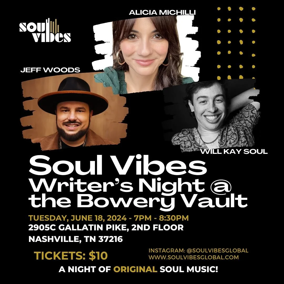 Soul Vibes Writer's Night at the Bowery Vault June 18 at 7pm