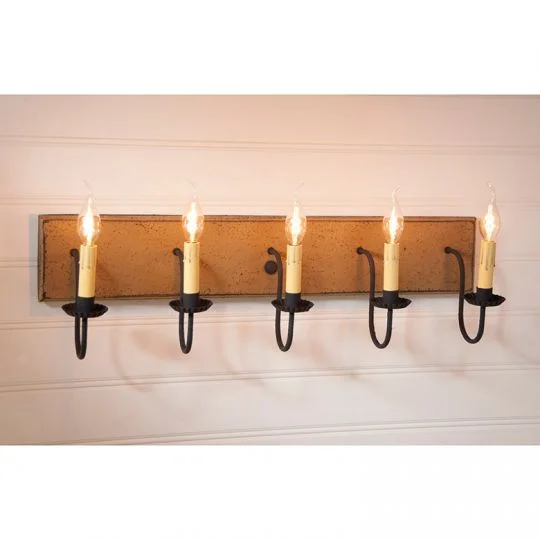 Pearwood 5-Arm Vanity Light