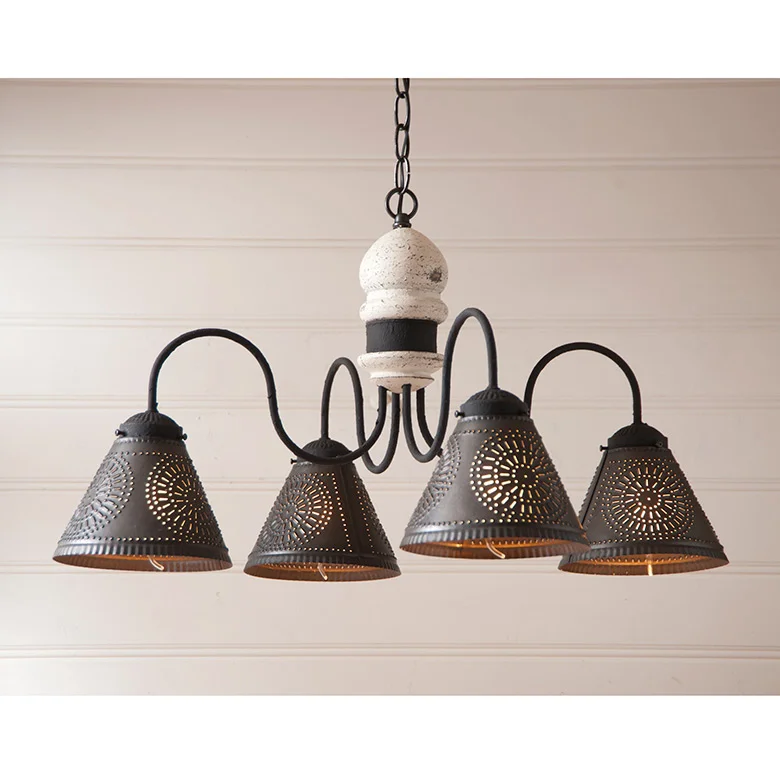 IT-9184TVWH-Cambridge Wood Chandelier in Americana White.jpg