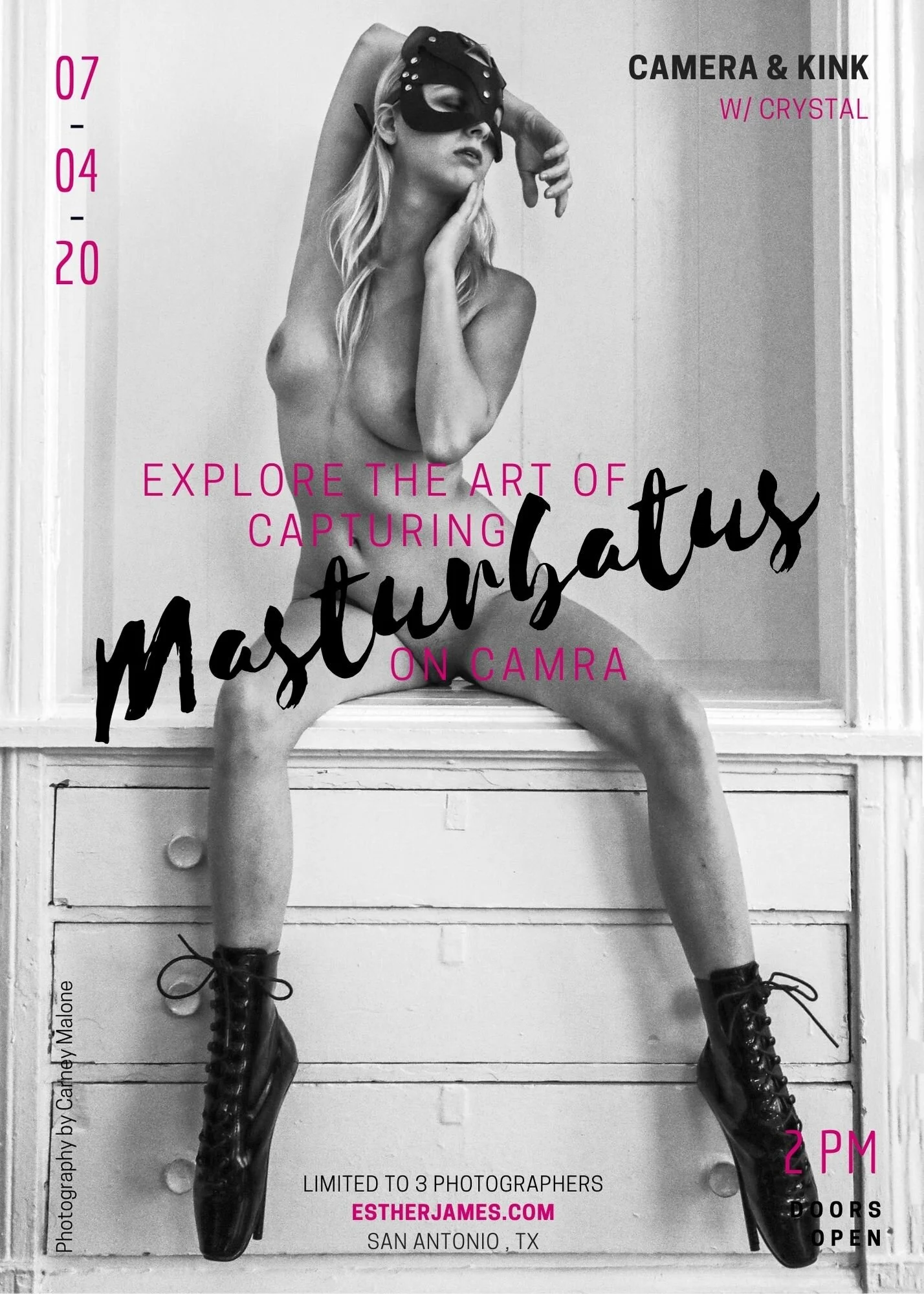 Explore the art of Masturbatus on Camera “Photographer as Voyeur” Camera and Kink® Workshop — Camera and Kink®, image