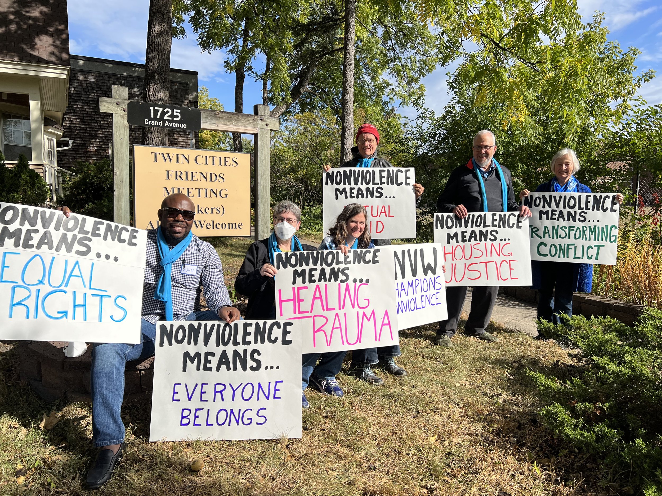  St. Paul, MN -  On Oct 1st,  Friends for a NonViolent World organized a Campaign Nonviolence March to uplift the vision of a world beyond violence and a culture rooted in nonviolence 