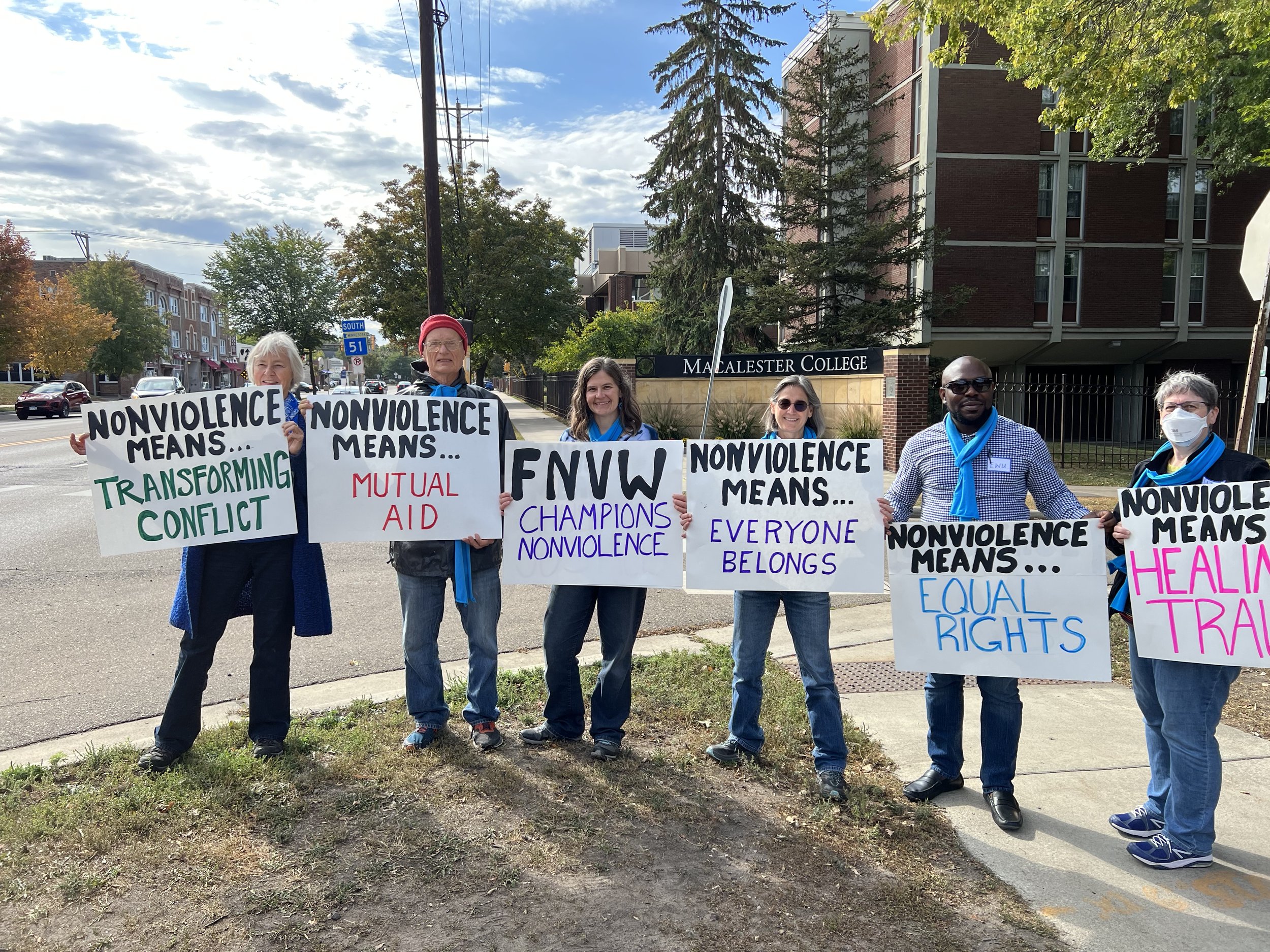  St. Paul, MN -  On Oct 1st,  Friends for a NonViolent World organized a Campaign Nonviolence March to uplift the vision of a world beyond violence and a culture rooted in nonviolence 