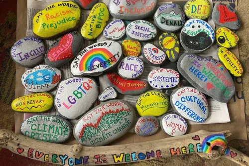 Throwing Flash Rocks Flash Mobs, Painted Rocks, Protests & Posters: Actions From Campaign ...