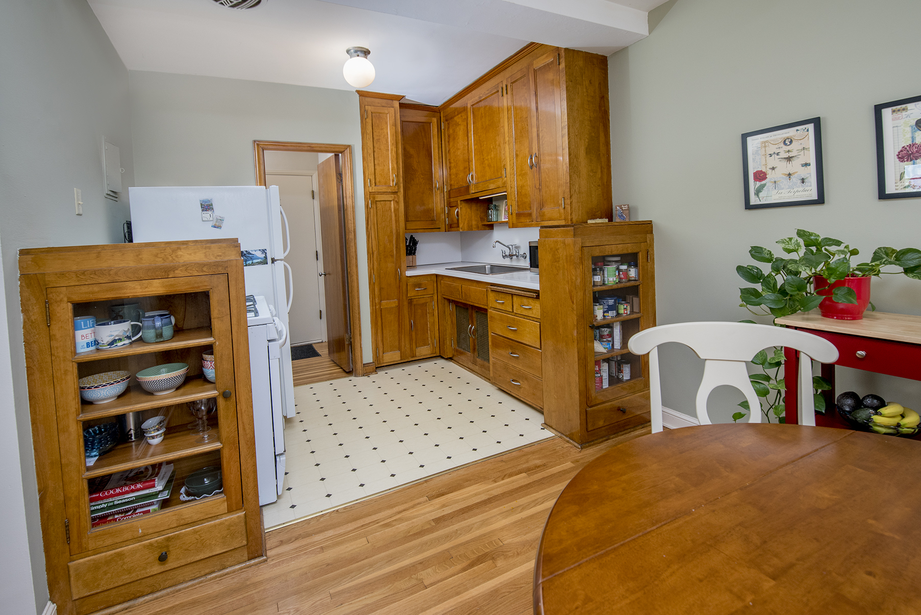 Great kitchen space with dedicated dining room.